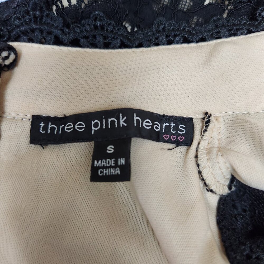 Black Lace Sleeveless Dress With Nude Lining By Three Pink Hearts - Picture 5 of 6